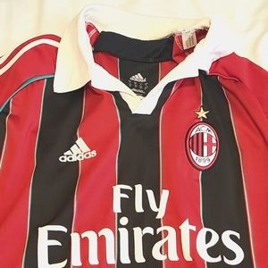 Vintage AC Milan Kevin Prince Boateng L/S jersey w/Serie A and UCL Patches